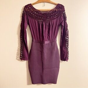 WOW Couture Purple Cut Out Mini Dress